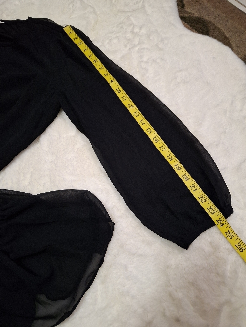 Draper James Long Sleeve Flounce Ruffle Tier Black Dress   Women Size Medium - Picture 14 of 15